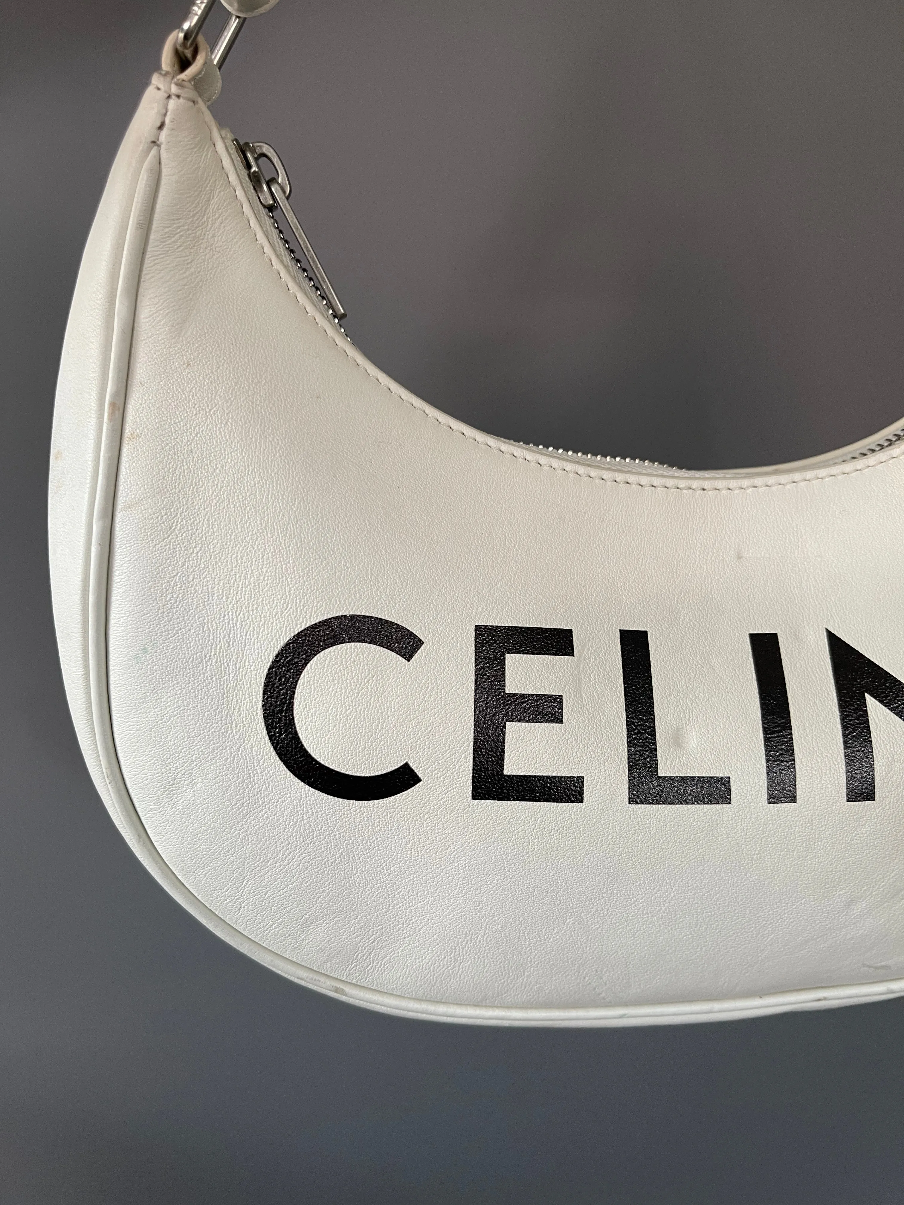 CELINE ava leather shoulder bag