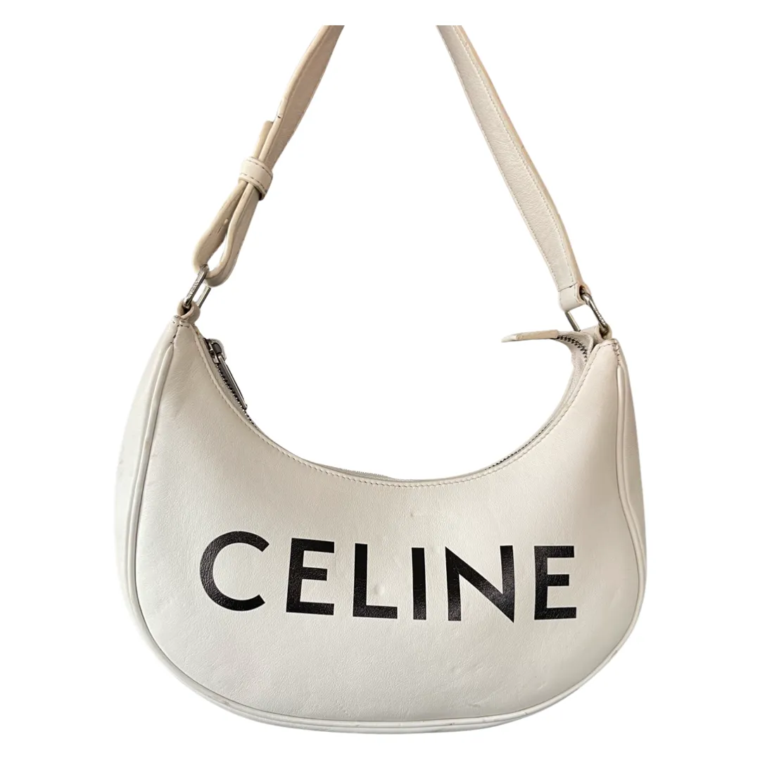 CELINE ava leather shoulder bag