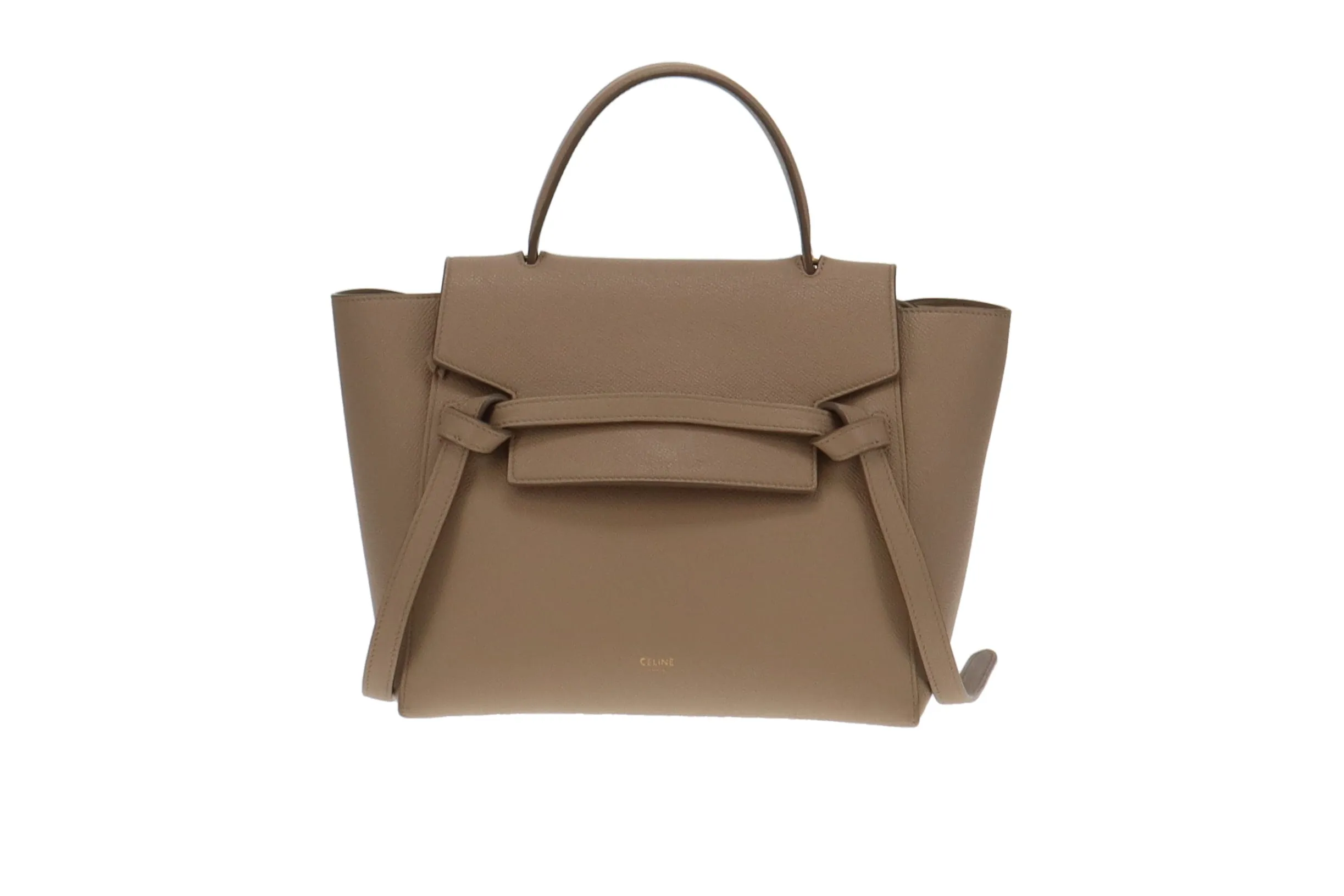 Celine Belt Bag Mini Dune In Grained Calfskin