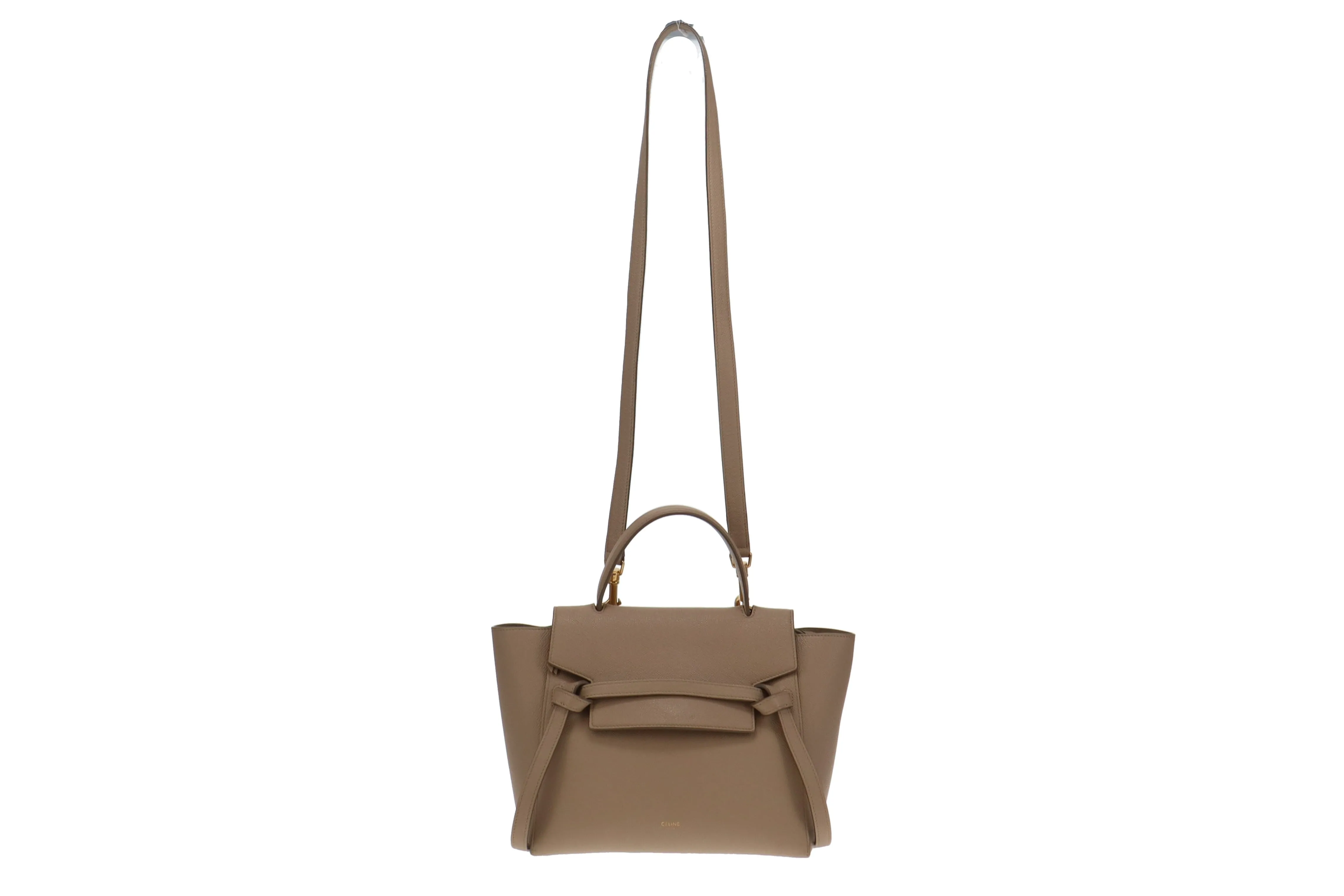 Celine Belt Bag Mini Dune In Grained Calfskin