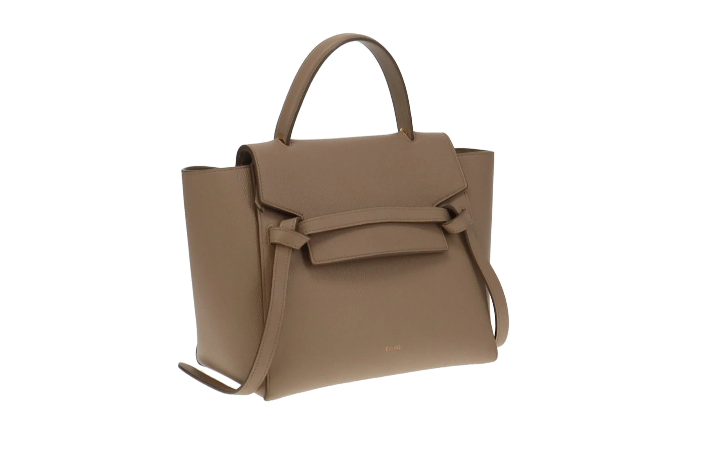 Celine Belt Bag Mini Dune In Grained Calfskin