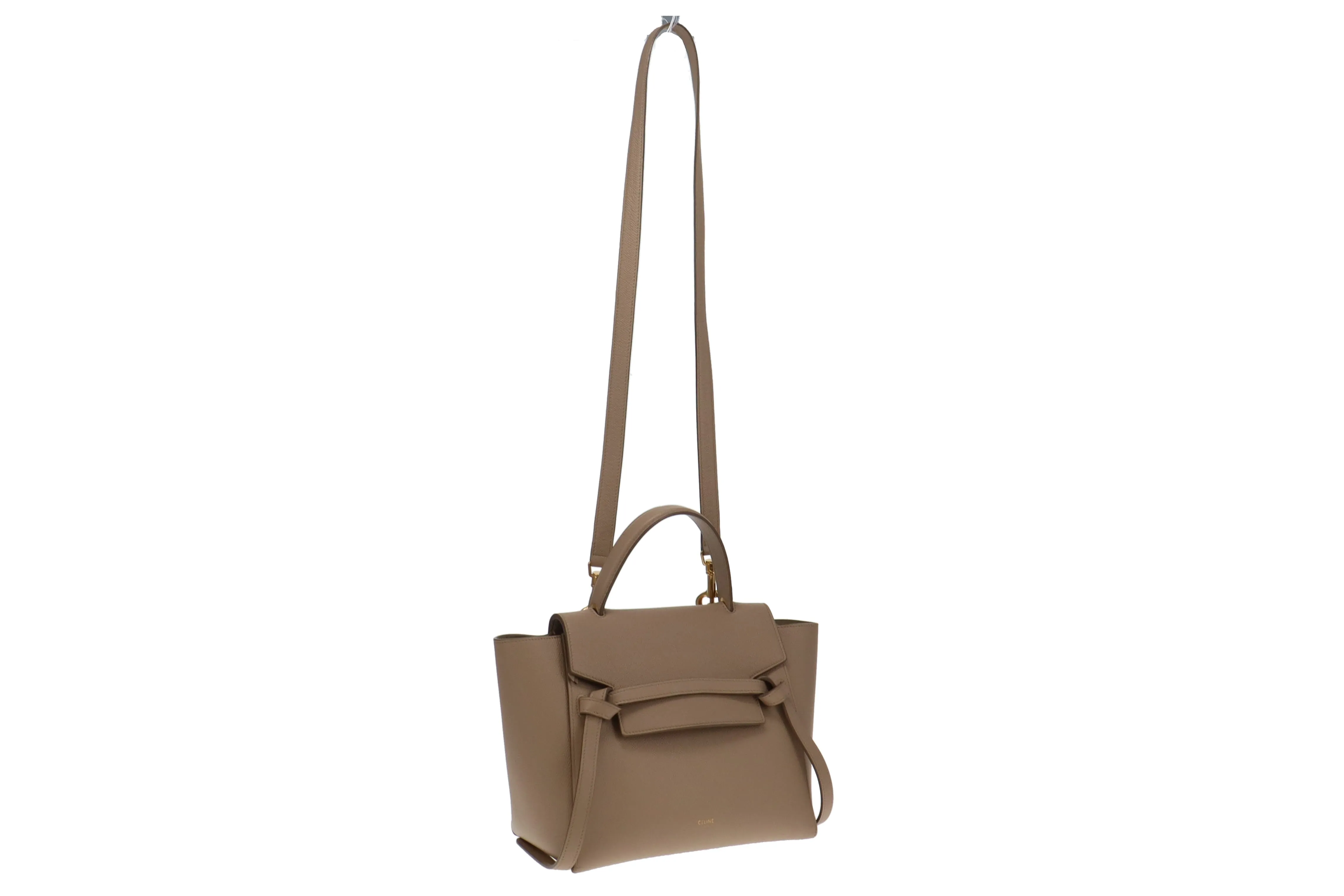 Celine Belt Bag Mini Dune In Grained Calfskin