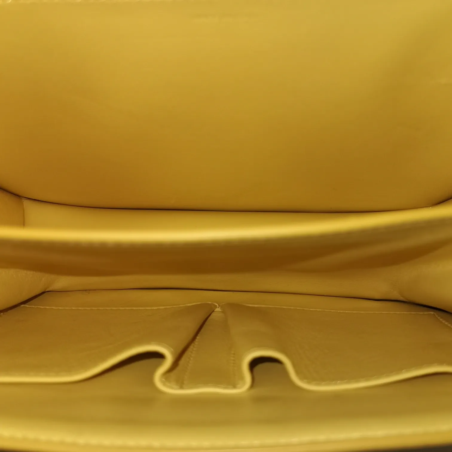 Celine Classic Box Medium Yellow Calfskin