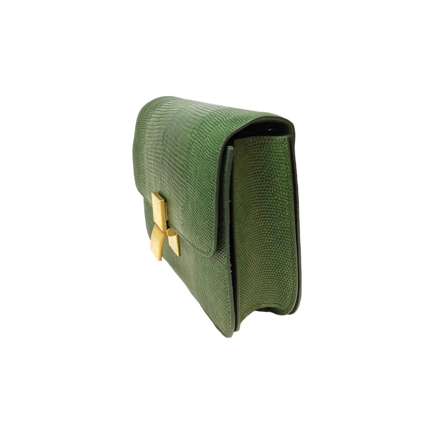 Celine Classic Medium Green Lizard