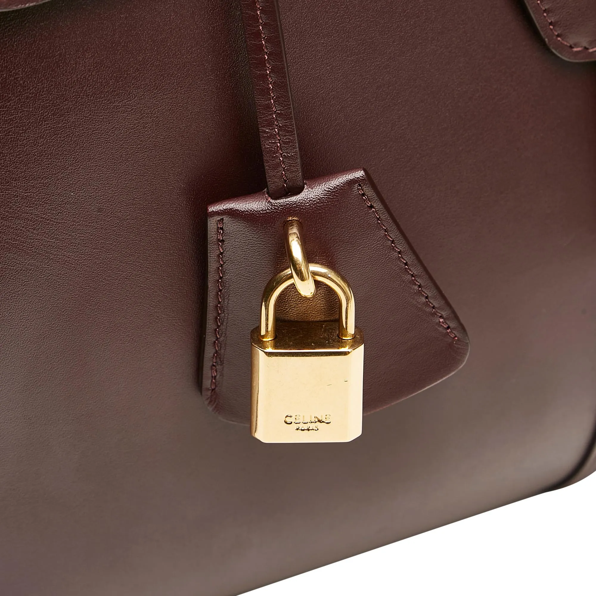 Celine Classique 16 Leather Satchel (SHG-35162)