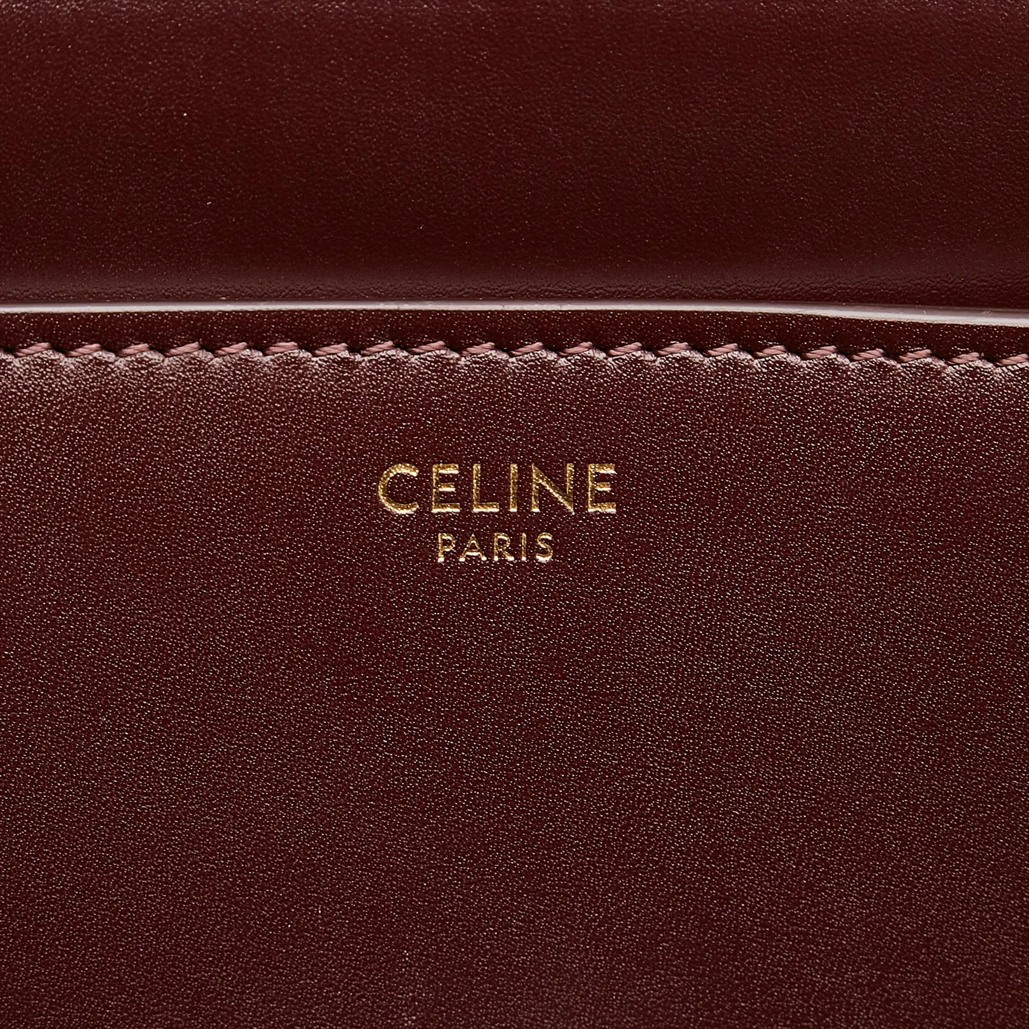 Celine Classique 16 Leather Satchel (SHG-35162)