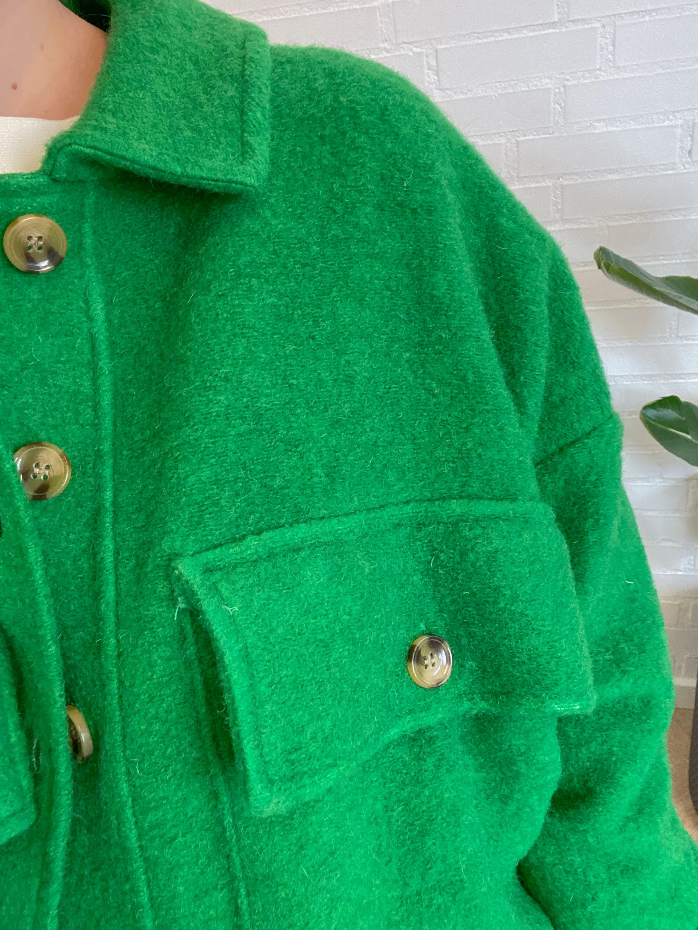 Celine Jacket Wool - Green