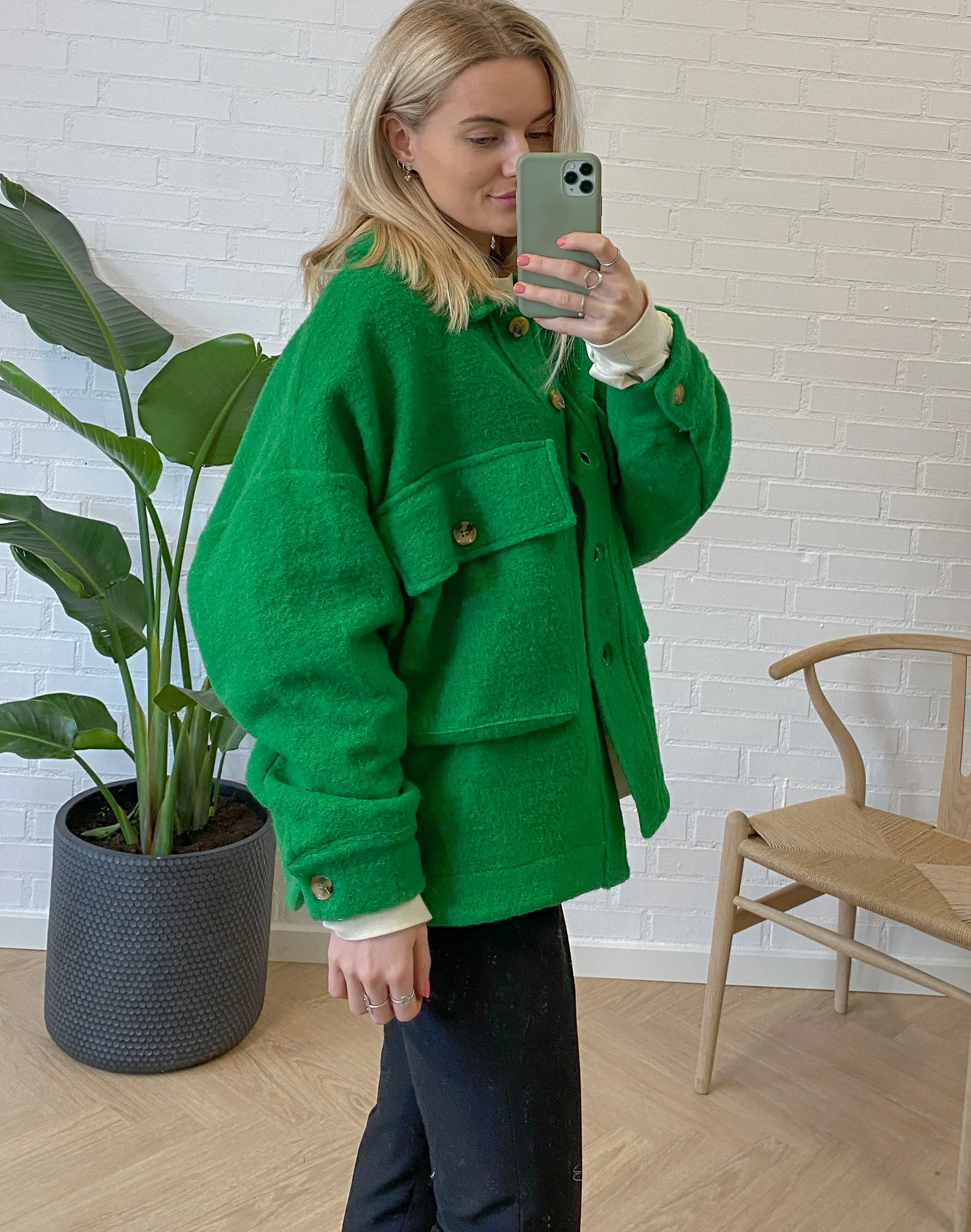 Celine Jacket Wool - Green