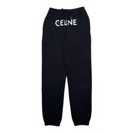 Celine Logo Sweatpants Black