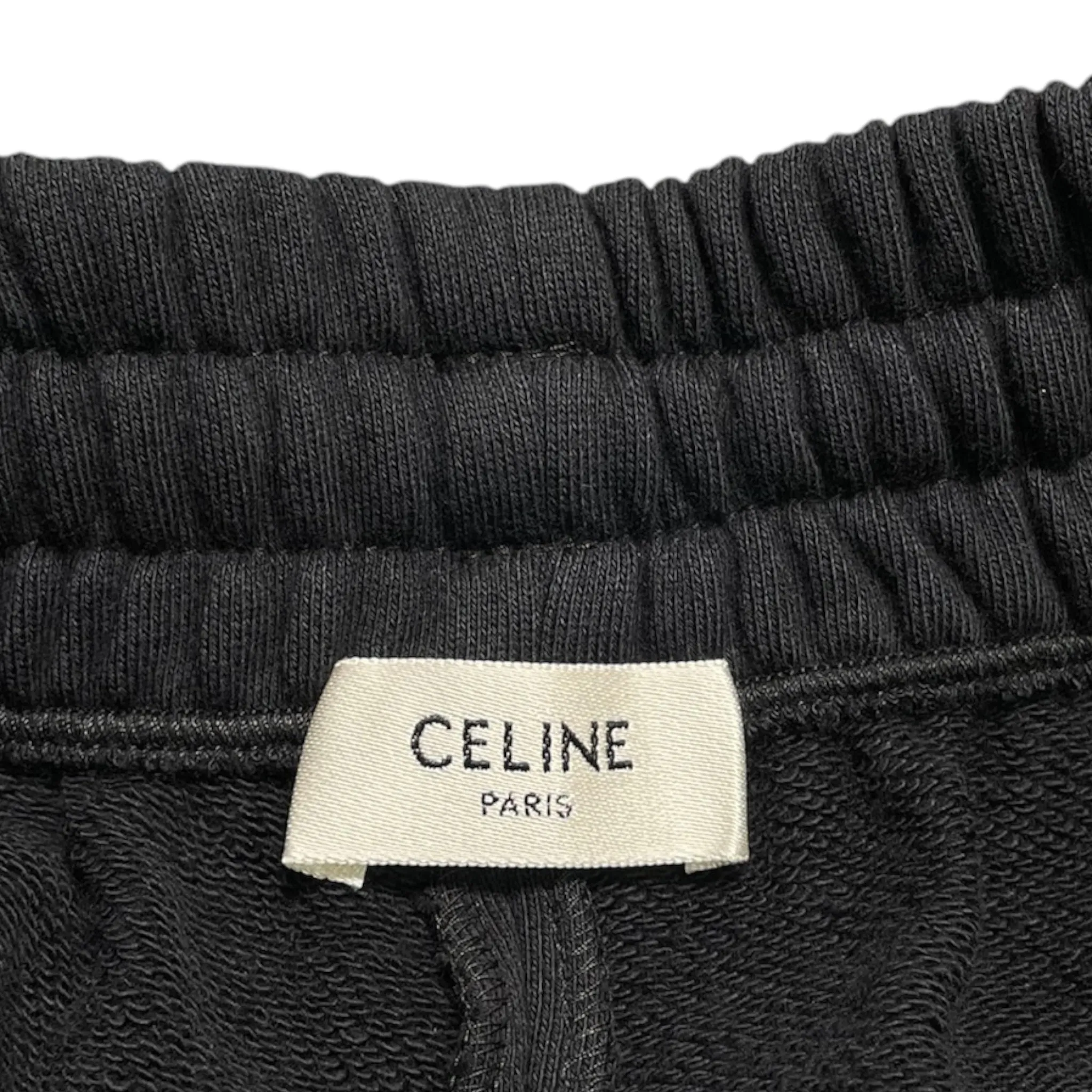 Celine Logo Sweatpants Black