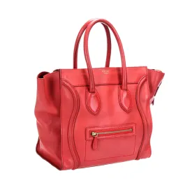 Celine Mini Luggage Leather Tote Bag (SHG-gfrL8o)