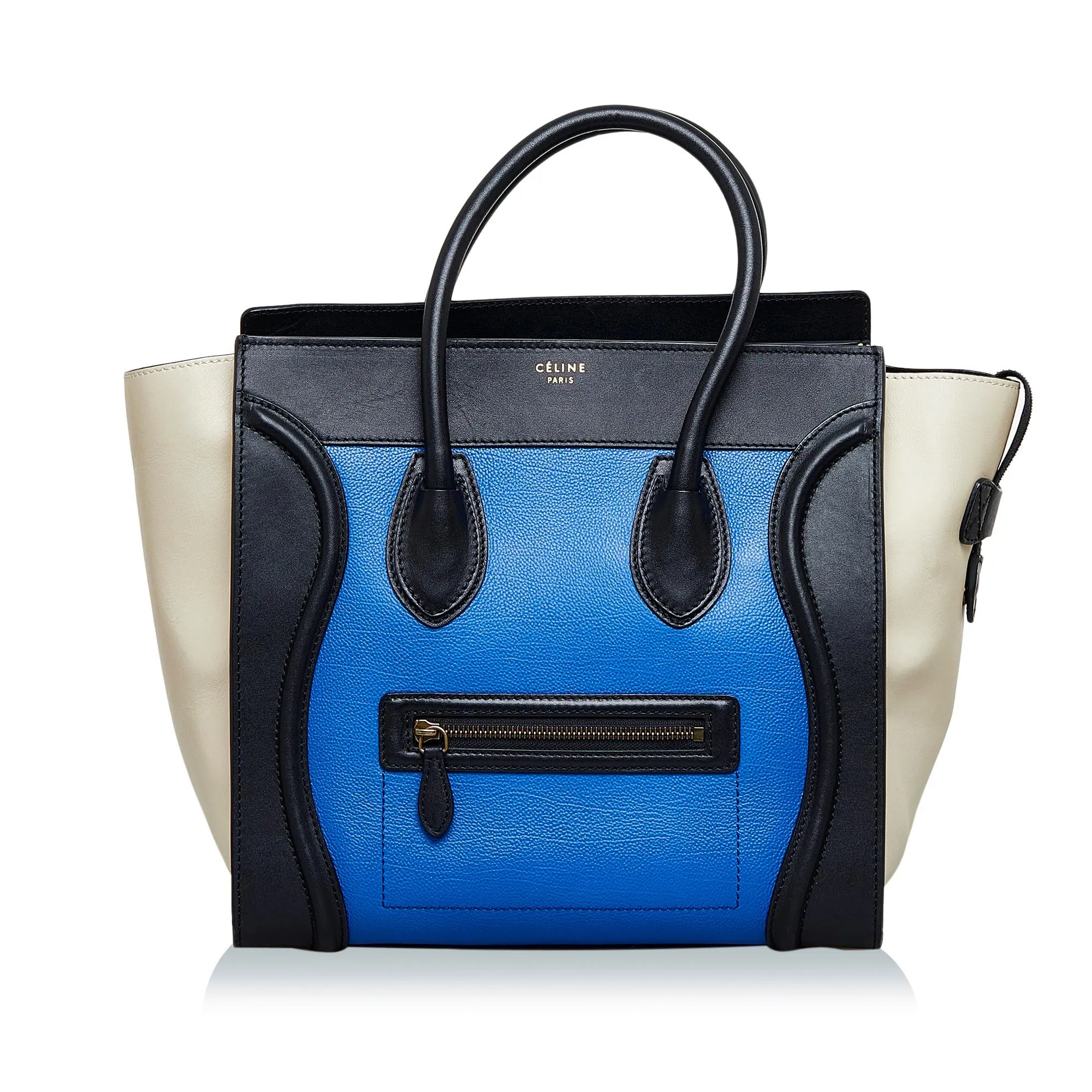 Celine Mini Luggage Tricolor Tote (SHG-nXx1gJ)