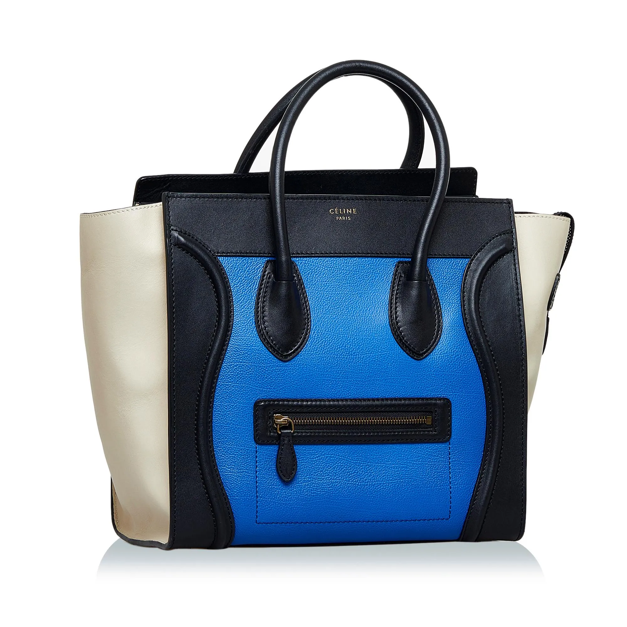 Celine Mini Luggage Tricolor Tote (SHG-nXx1gJ)