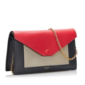 Celine Pocket Tricolor Envelope Wallet On Chain (SHG-RkJ5GQ)