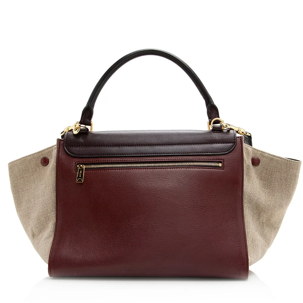 Celine Tricolor Calfskin Small Trapeze Bag (SHF-20414)