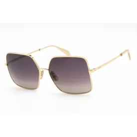 Celine Women's Sunglasses - Shiny Endura Gold Metal Butterfly Frame | CL40078U 30F