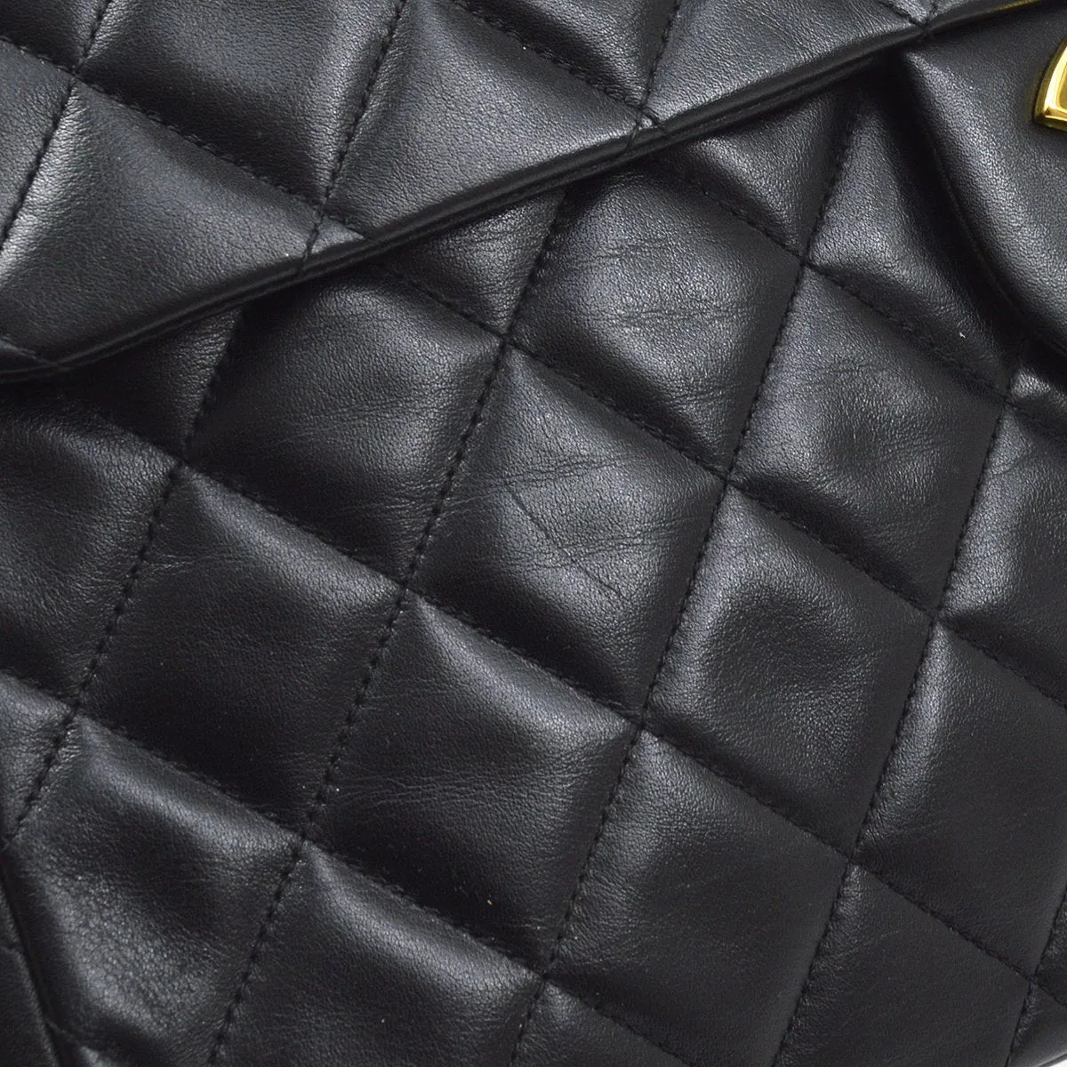 CHANEL 1994-1996 Classic Flap Maxi Black Lambskin 70689