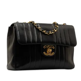 Chanel Jumbo Vertical Quilt Lambskin Single Flap Shoulder Bag