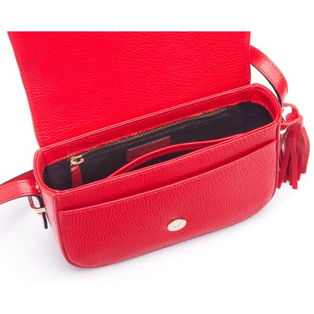 Clarice Tassel Bag - Red