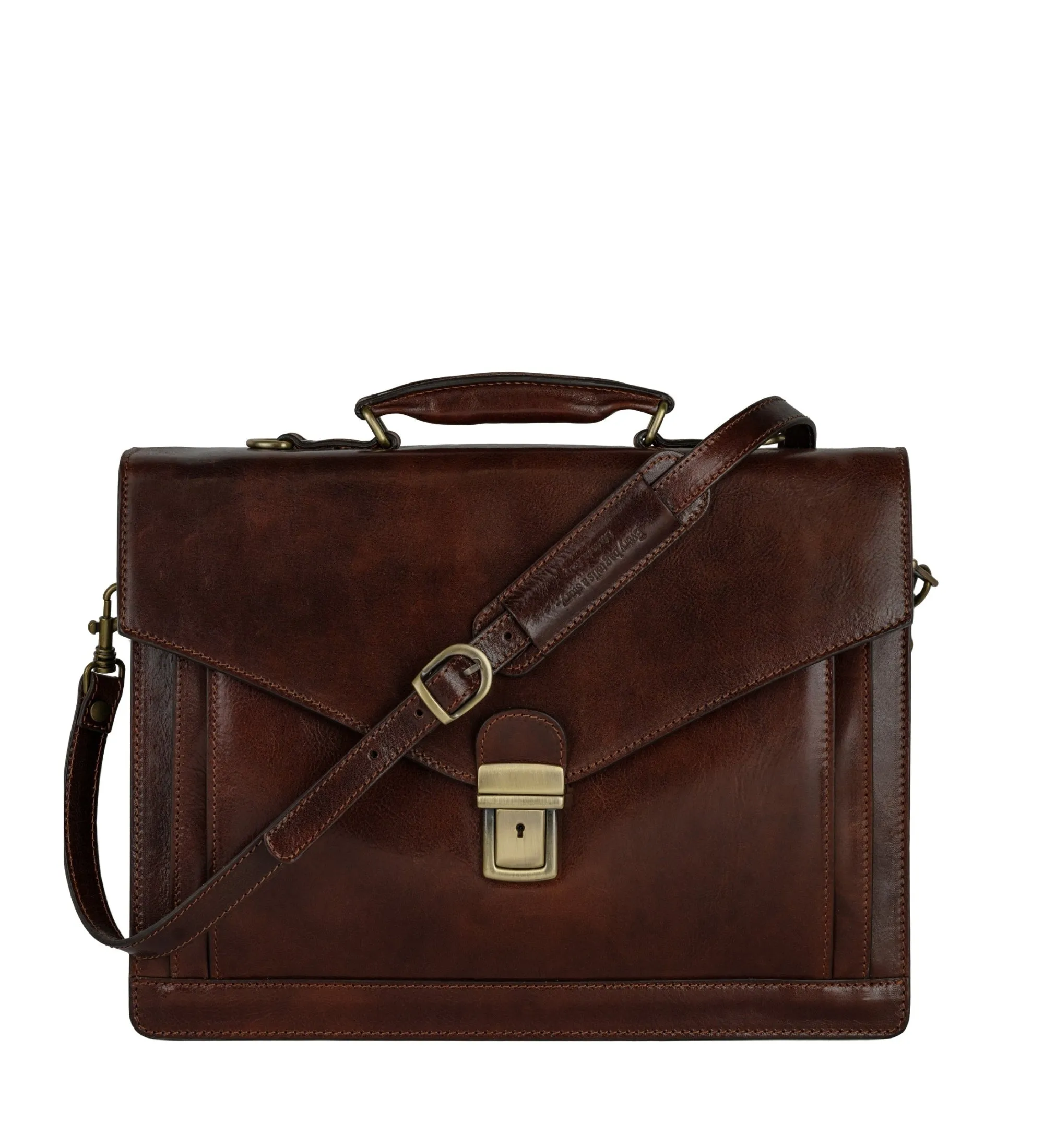 Classic Design Leather Briefcase - The Magus