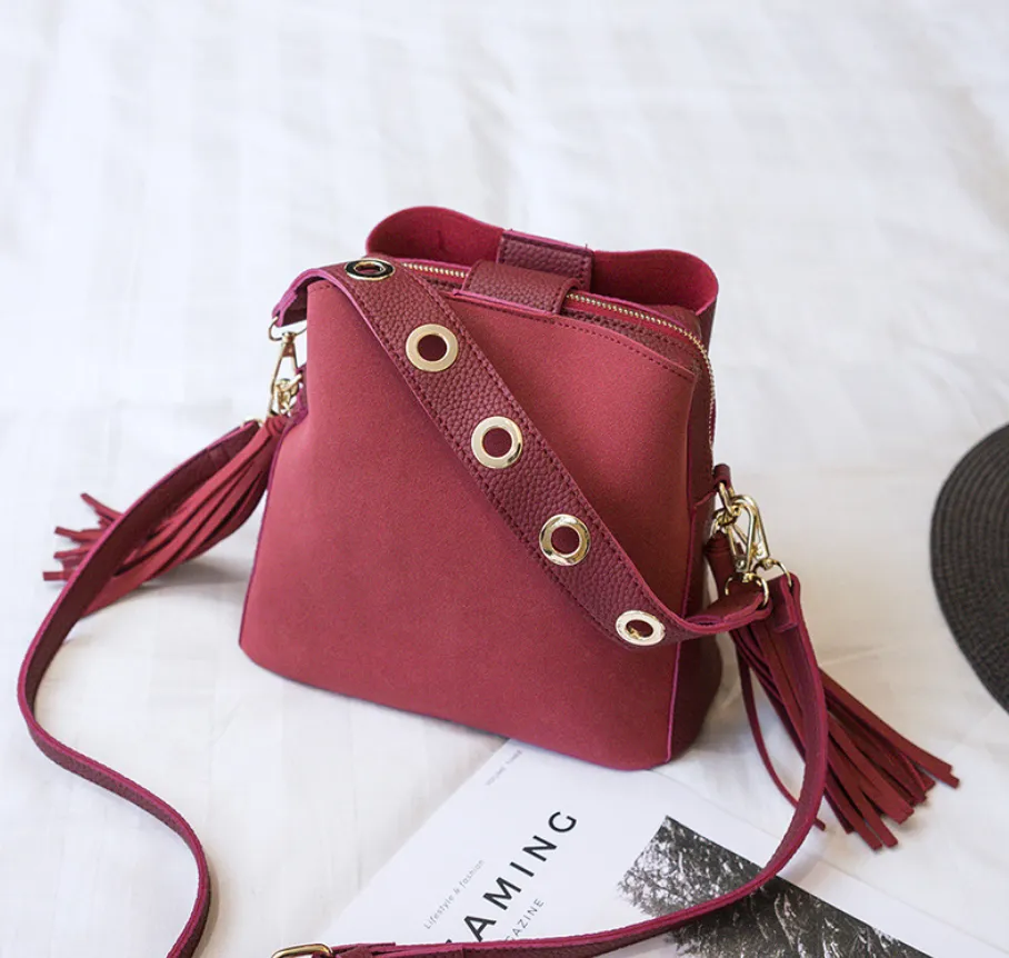 Crossbody Bucket Handbag