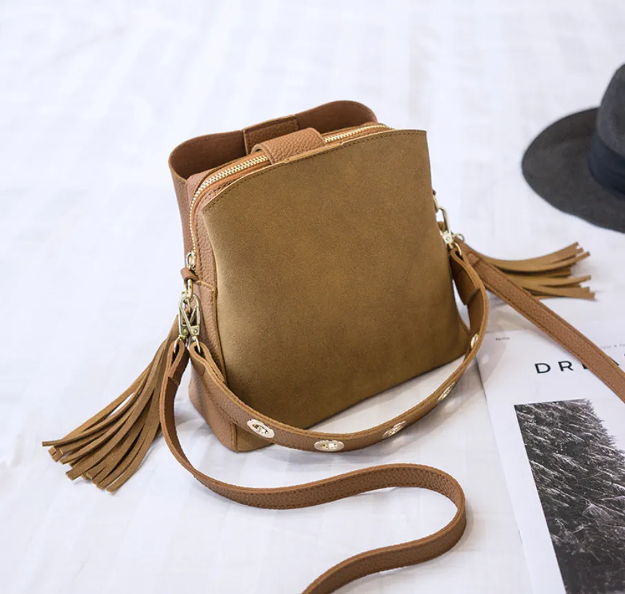 Crossbody Bucket Handbag