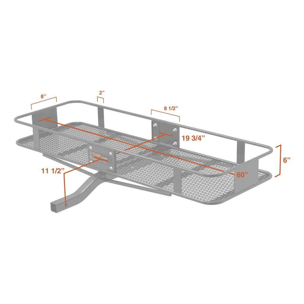 CURT Cargo Basket 60" x 20" x 6" for 2" Receivers