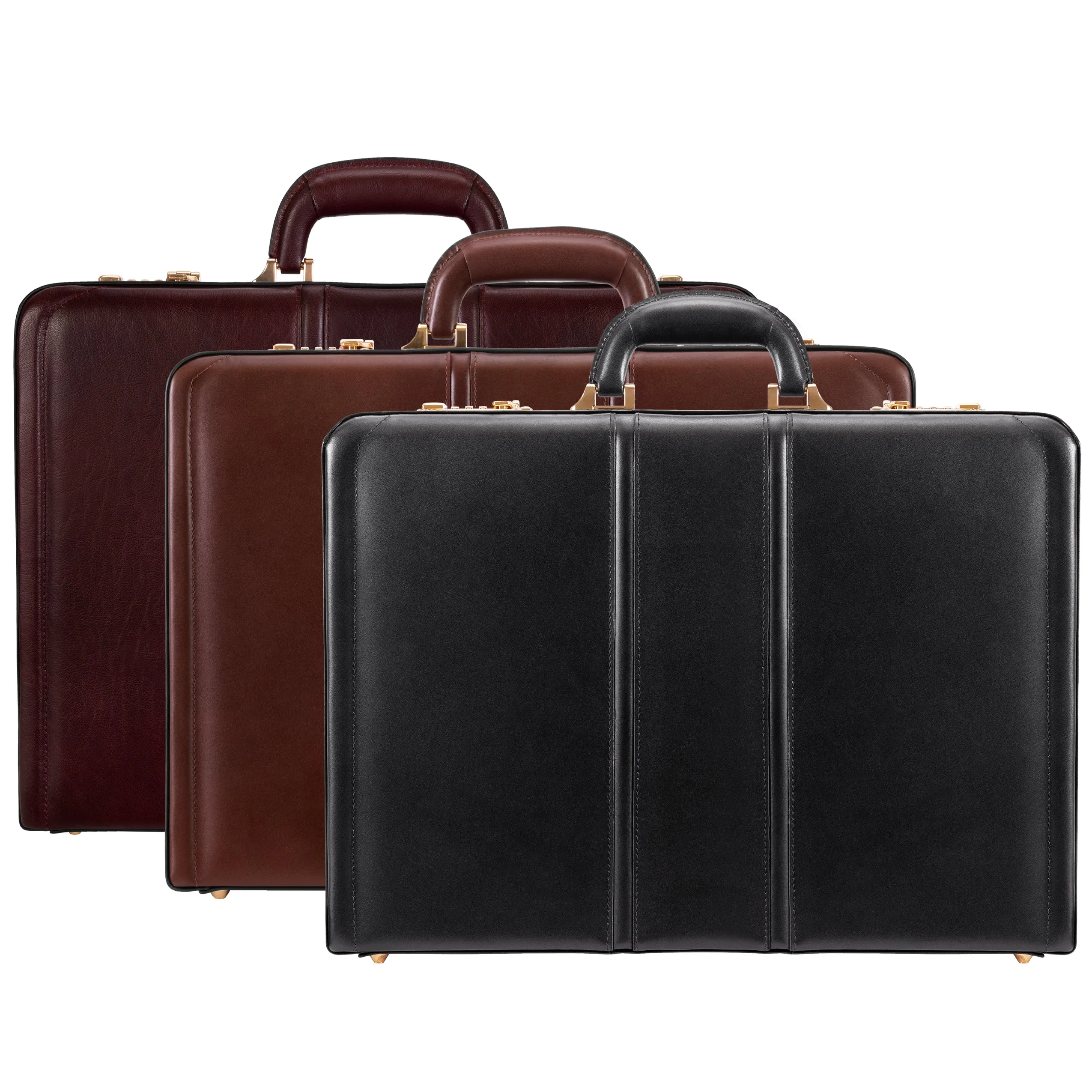 DALEY | 4.25” Leather Attaché Briefcase