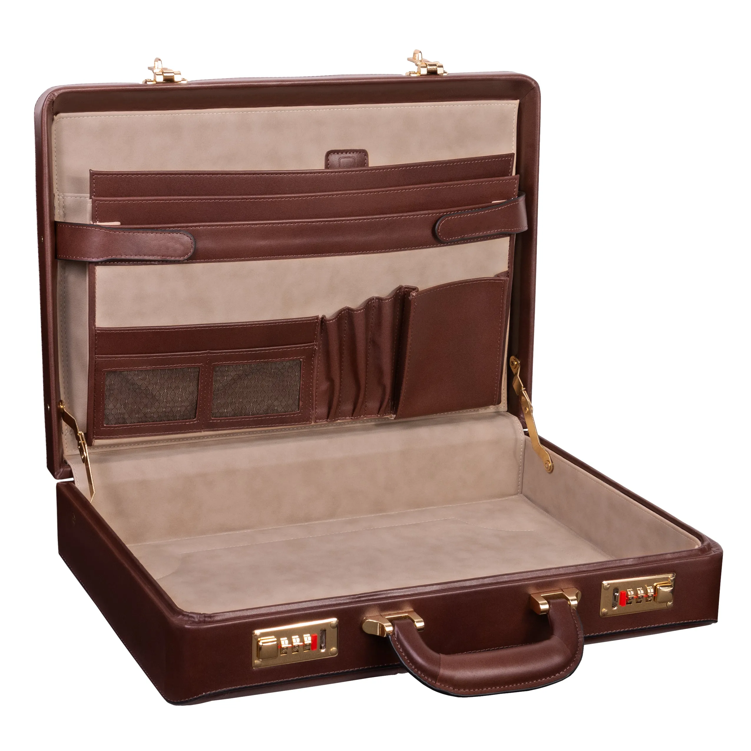 DALEY | 4.25” Leather Attaché Briefcase