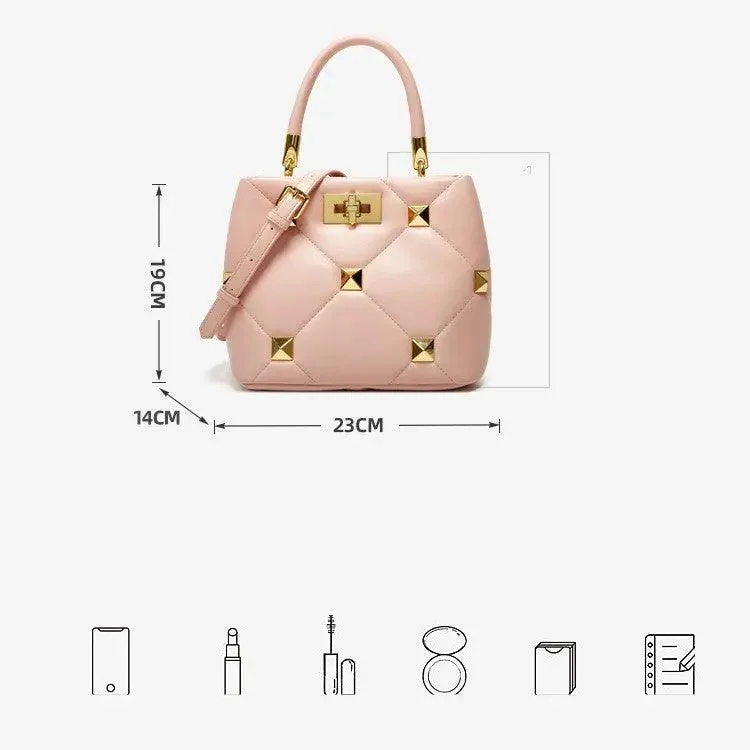 Elegant PU Bucket Bag