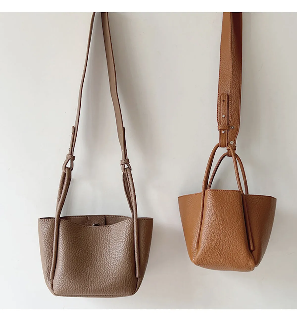 Elena Handbags Soft Leather Bucket Bag