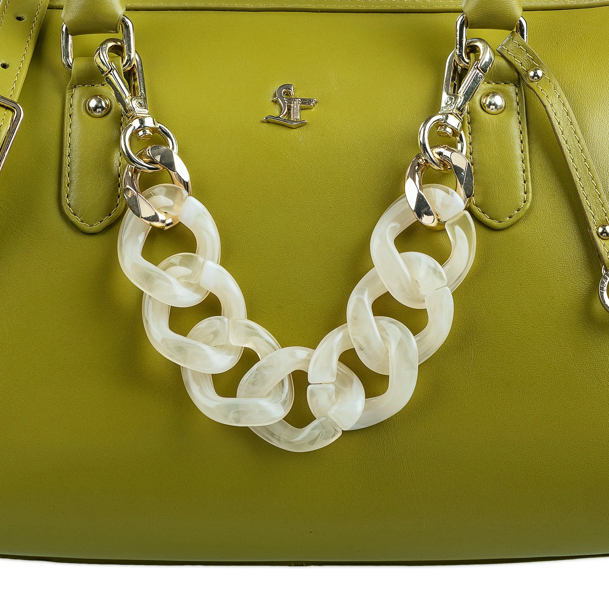 Enna - Sling Bag | Leather Handbag For Women |  Genuine Leather Ladies Bag | Color: Lemon Green