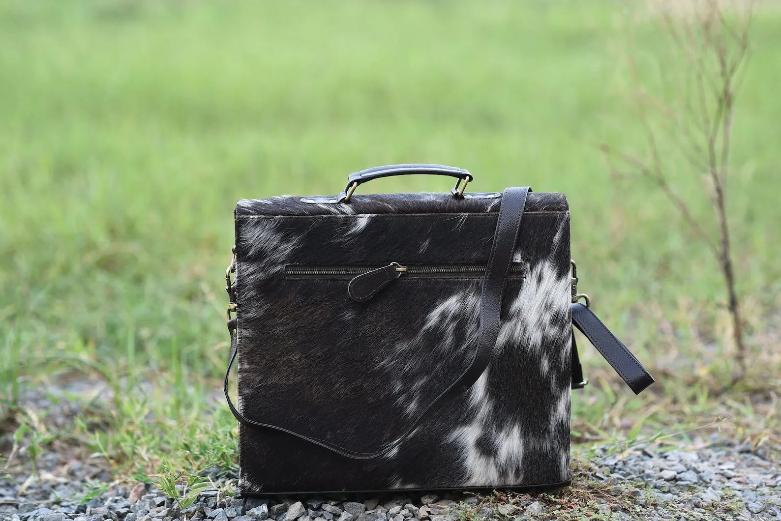 Exotic Cowhide Briefcase Bag