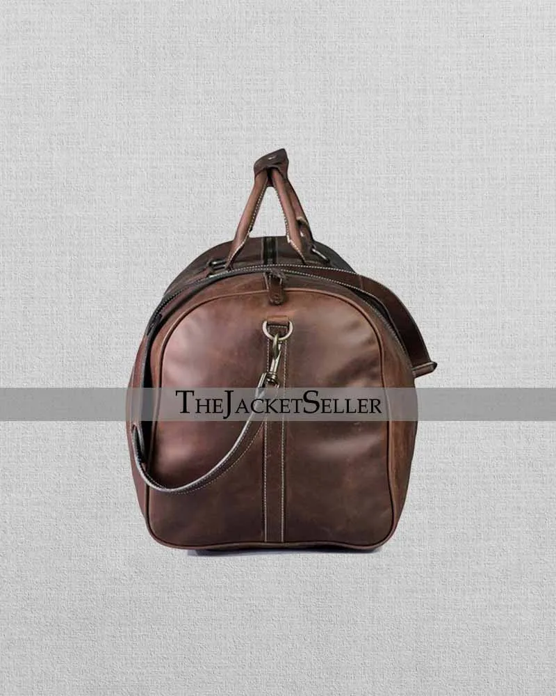 EXTRA LARGE DUFFLE LEATHER BAG