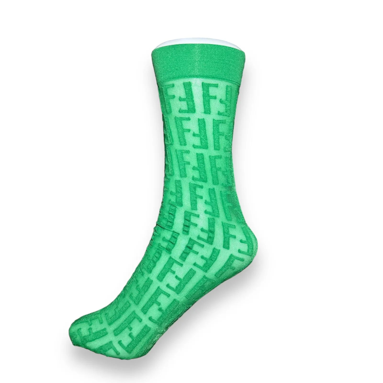 F Inspired Logo Stocking Socks - Green