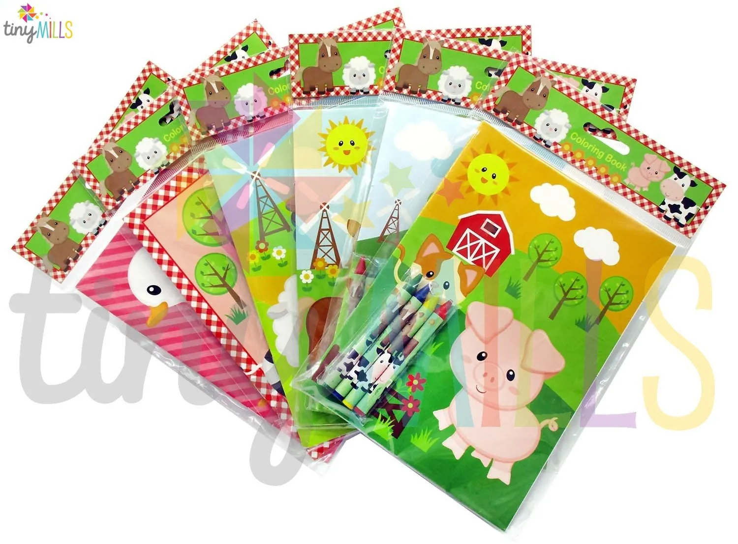 Farm Animal Barnyard Party Favor Bundle for 12 Kids