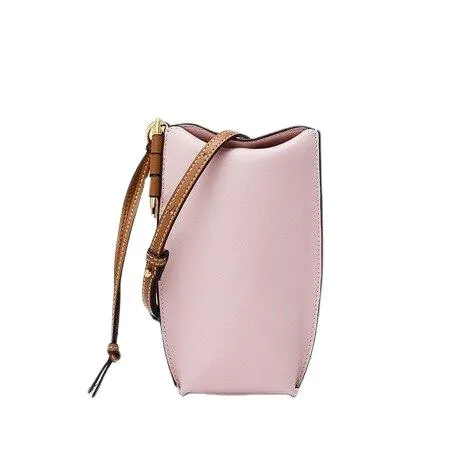 Fashionable High Quality Ladies' Genuine Leather Small Flap Phone Crossbody Bag