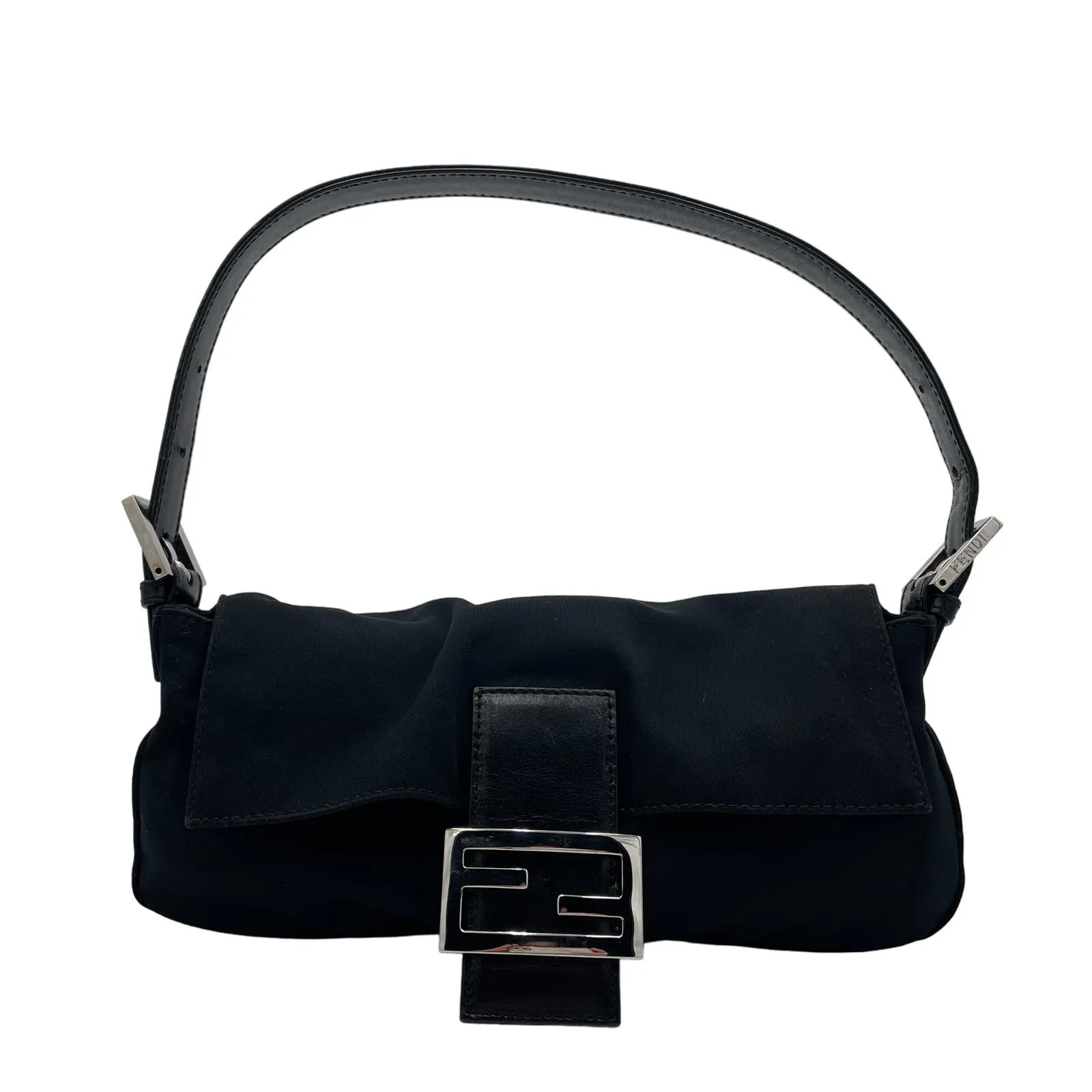 Fendi Baguette Bag Black Neoprene