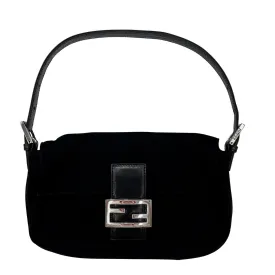 Fendi Baguette Bag Black Neoprene