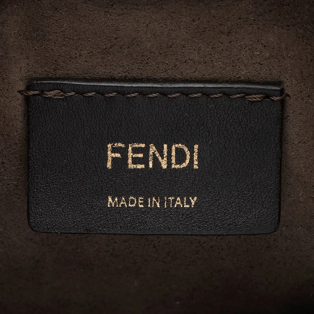 Fendi FF Embossed Calfskin Mon Tresor Mini Bucket Bag (SHF-16308)