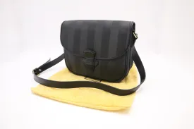 Fendi Medium Crossbody in Black Pequin Canvas