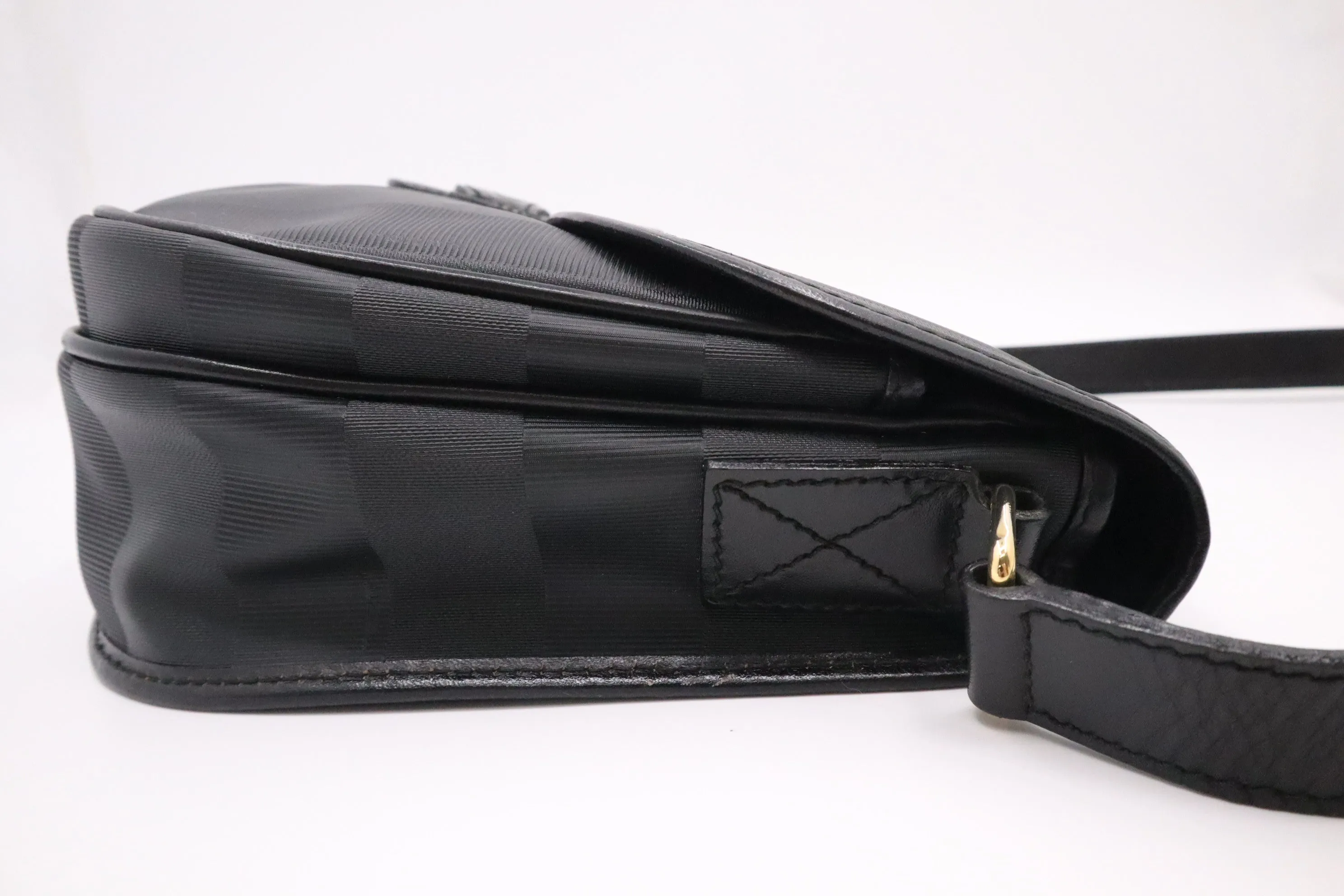 Fendi Medium Crossbody in Black Pequin Canvas