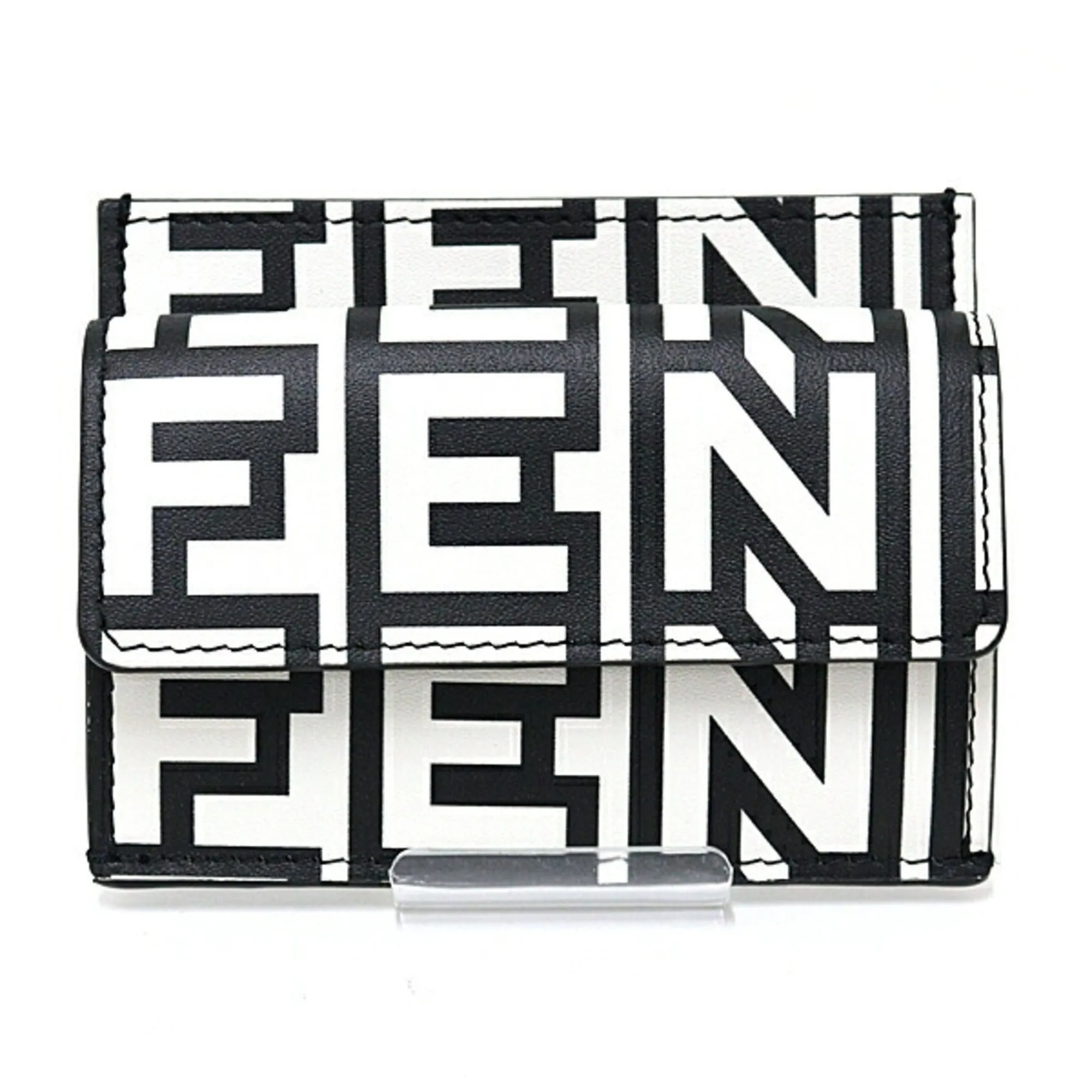 FENDI ROMA Card Case by MARC JACOBS Coin Business Holder Black White