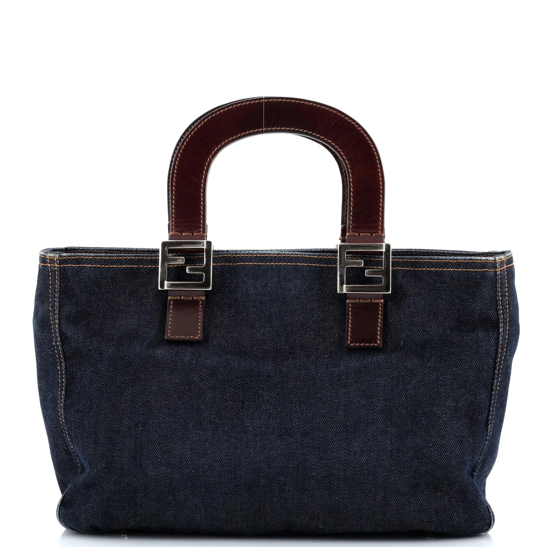 FENDI Vintage Open Tote Denim Medium