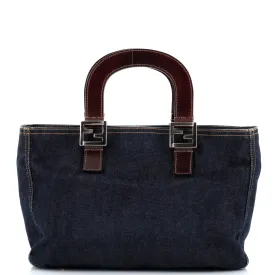 FENDI Vintage Open Tote Denim Medium