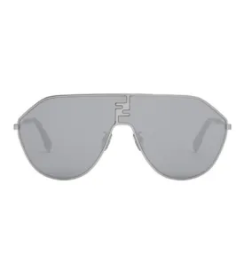 Fendi Women's Grey Aviator Sunglasses