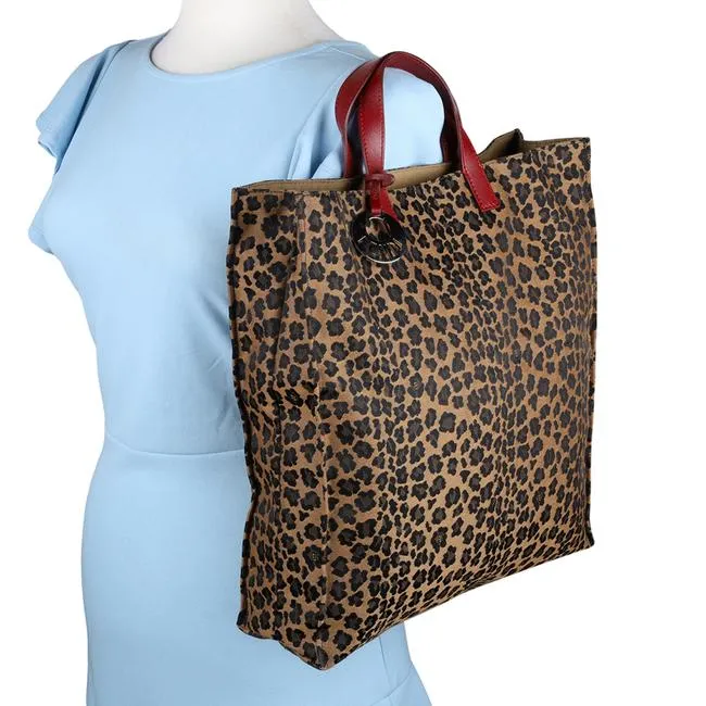 FF Leopard Leather Tote