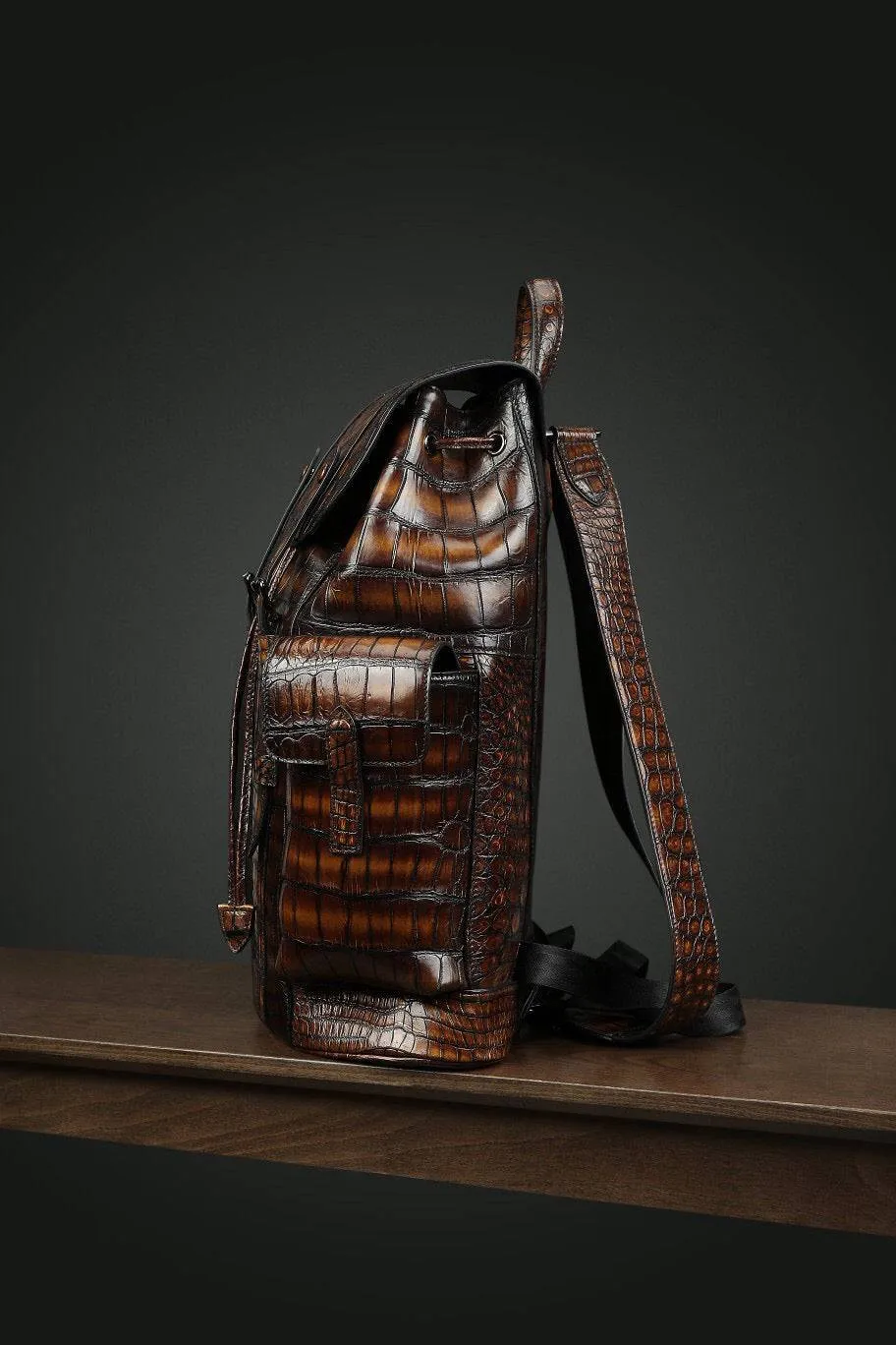 Genuine Crocodile Leather Backpack