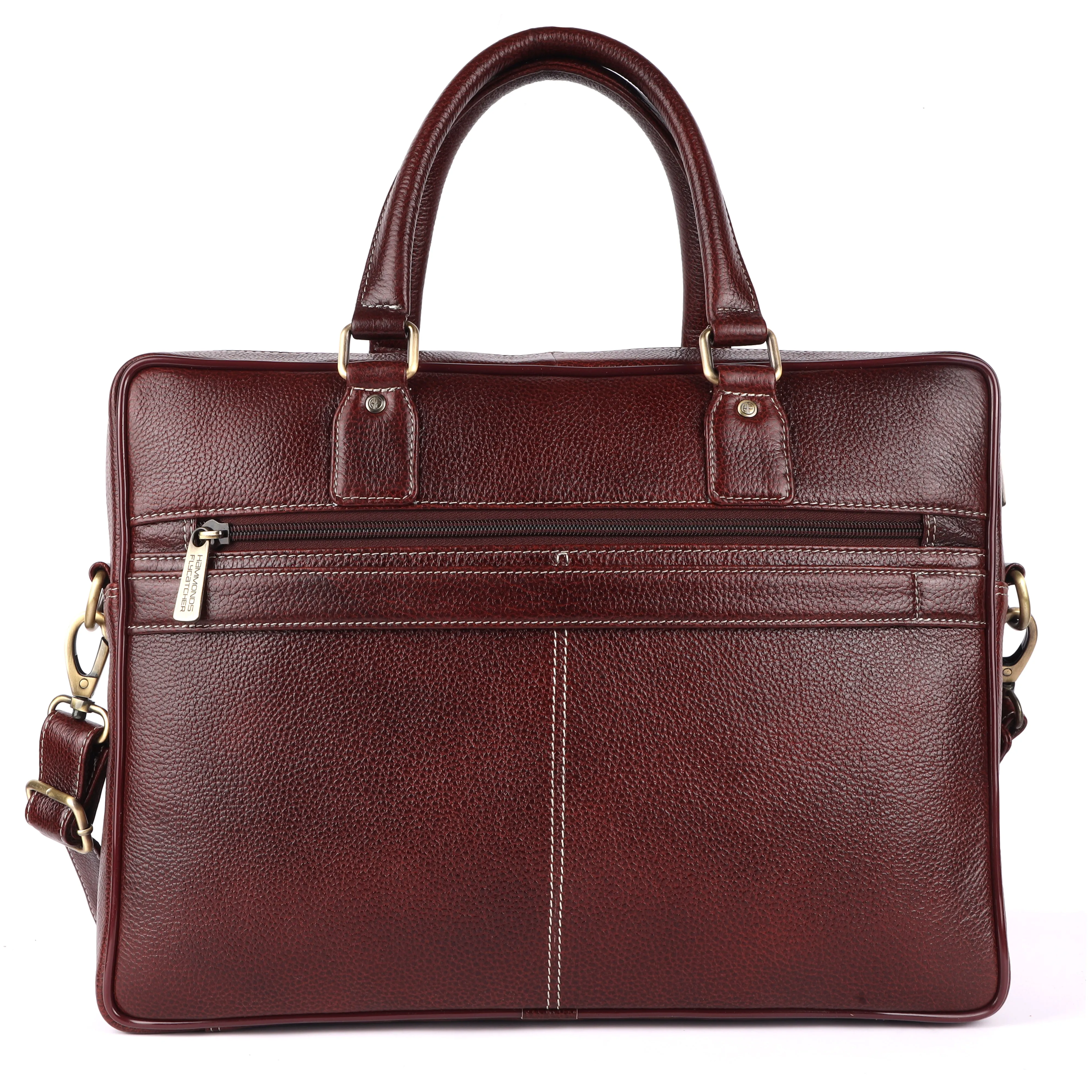 Genuine Leather Laptop Bag for Men - Office Bag, Brushwood - Fits Up to 16 Inch Laptop/MacBook - Shoulder