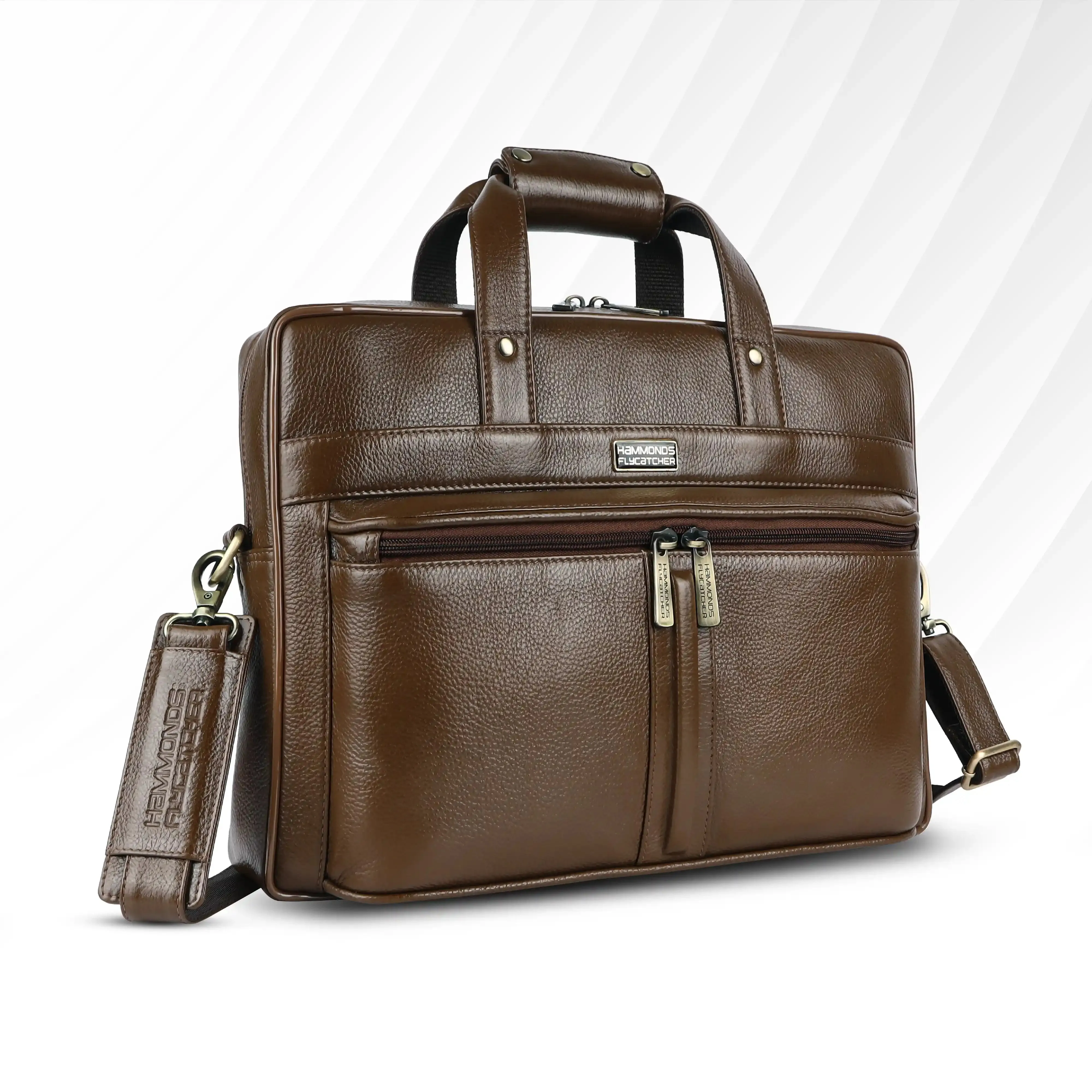 Genuine Leather Office Bag for Men - Laptop Bag - Fits Upto 16 Inch Laptop/MacBook - 1 Year Warranty